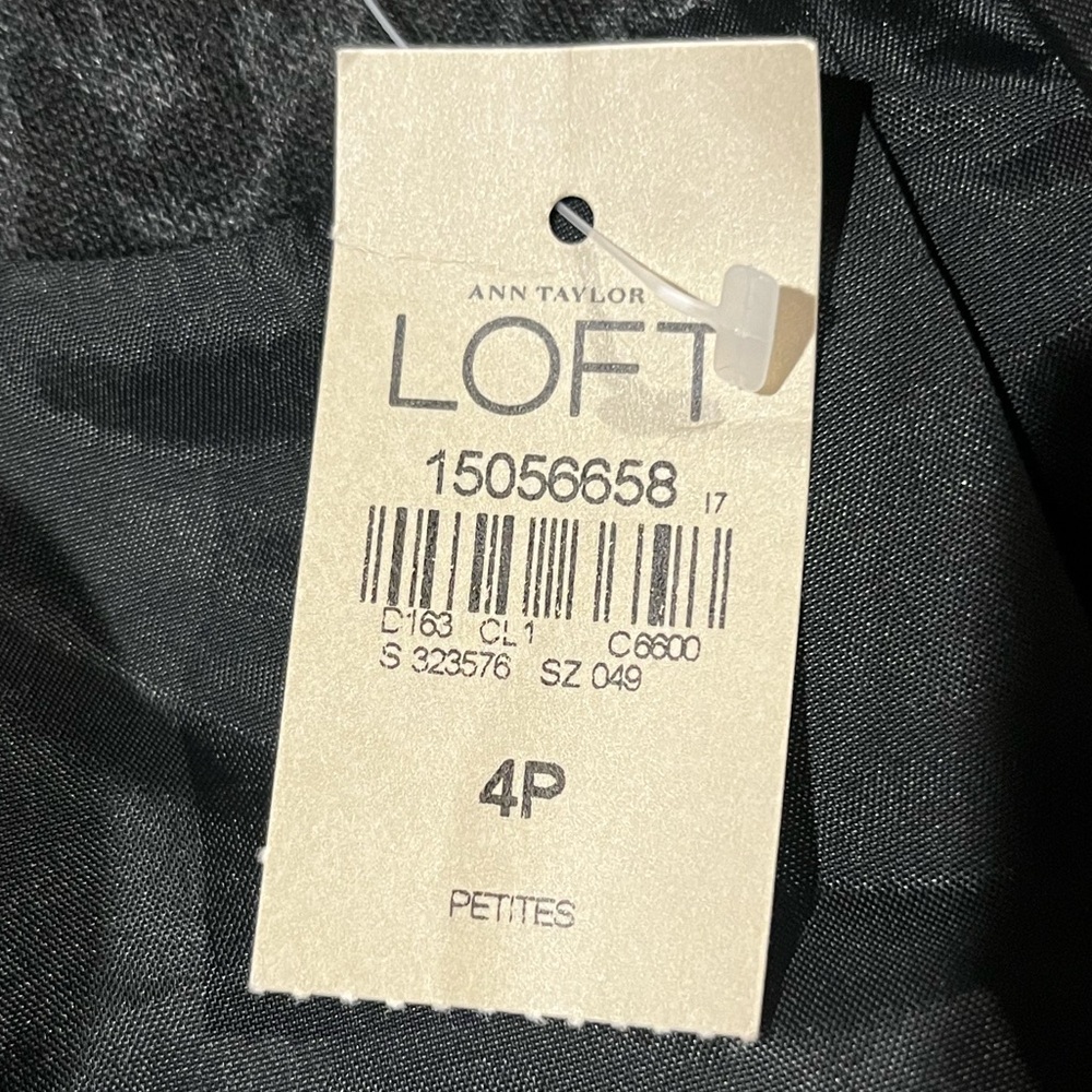 NWT ANN TAYLOR LOFT Black Leopard
Tuxedo Jacket Blazer Size 4 Petite Che… - Picture 10 of 12